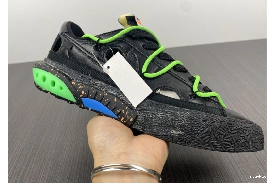 O-W Low Nike Green Blazer x Electro DH7863-001 Black 0910